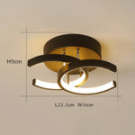 Plafonnier Led Moderne Donatelo En Métal Noir / Froide Luminaire Chambre