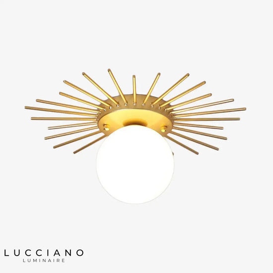 Plafonnier Led Moderne Soleil Métallique A - 35Cm / Chaude Luminaire Chambre