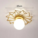 Plafonnier Led Moderne Soleil Métallique C - 25Cm / Chaude Luminaire Chambre