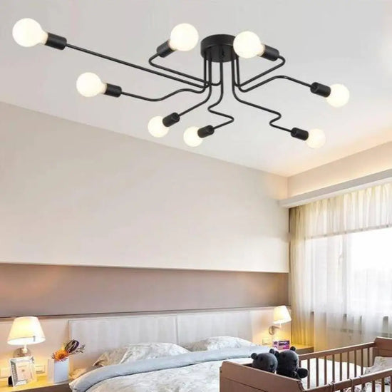 Plafonnier Led Multi-Bras Design Luminaire Chambre