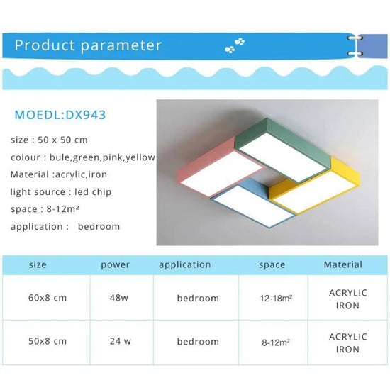 Plafonnier Led Rectangulaire Dining Luminaire Chambre