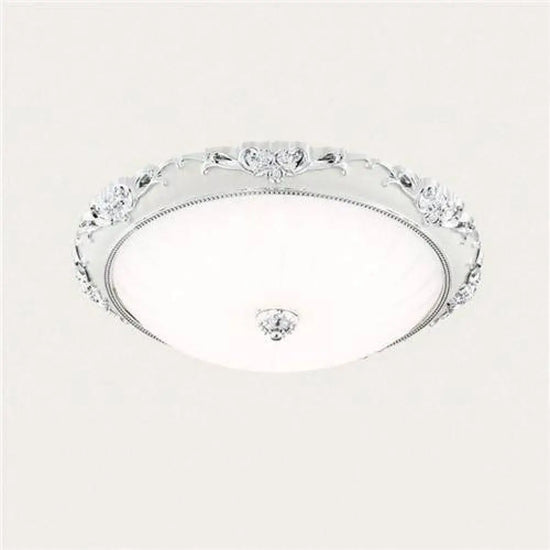 Plafonnier Led Rond Acrylique Doré Argenté Luminaire Chambre