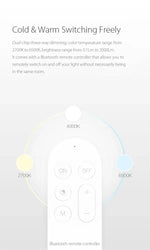 Plafonnier Led Rond Bluetooth Télécommande Luminaire Chambre