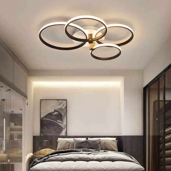 Plafonnier Led Vexler Anneaux Modernes Luminaire Chambre