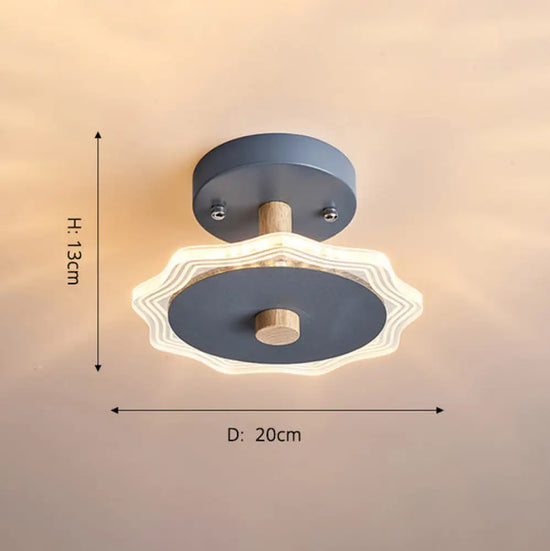 Plafonnier Métal Design Formes Originales Vert / B - D20X13Cm Chaude Luminaire Chambre