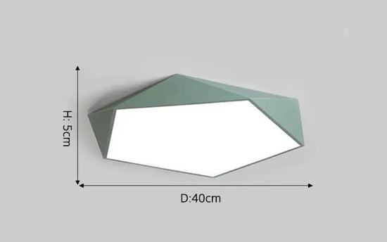 Plafonnier Pour Chambre Adulte Vert / 40Cm