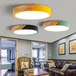 Plafonnier Rond Coloré Métallique Leonidas Luminaire Chambre