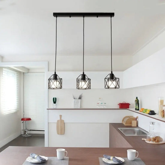 Plafonnier cuisine 3 lampes