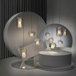 Prisme Verre Led Marbre Libe Luminaire Chambre