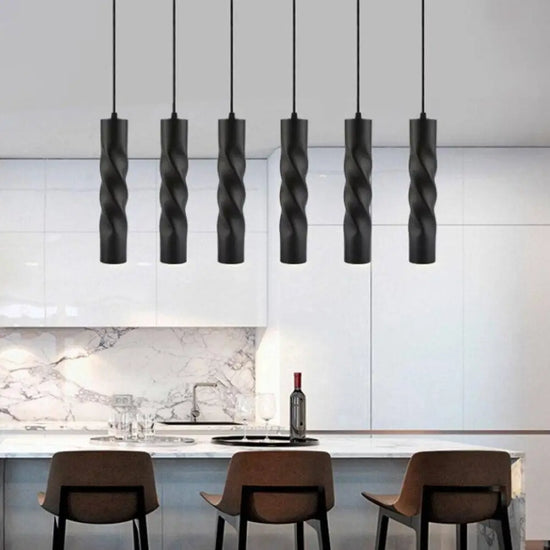 Spirale Cylindrique Led Design Luminaire Doré