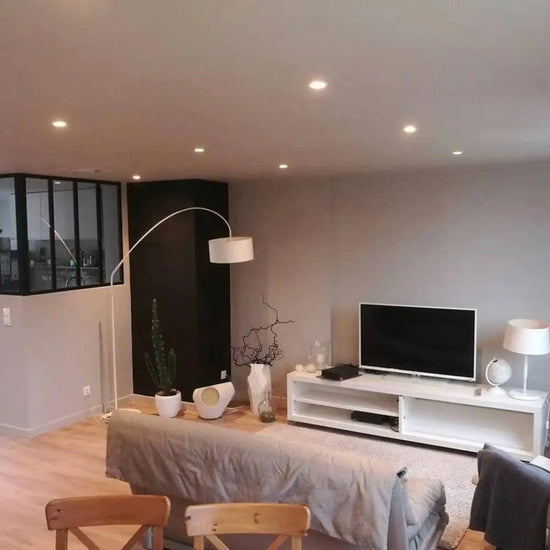 Spot Encastré Rond Blanc Aluminium Luminaire Chambre