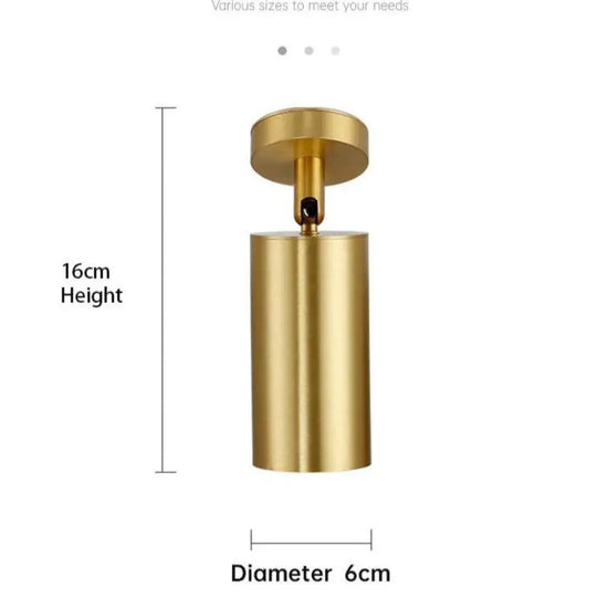 Spot Led Doré En Métal Pour Corridor Luminaire Chambre