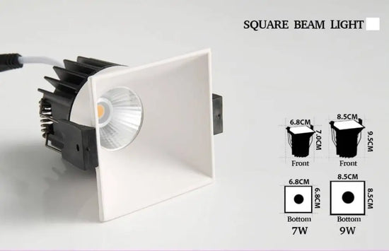 Spot Led Encastré Moderne Multiforme Luminaire Chambre