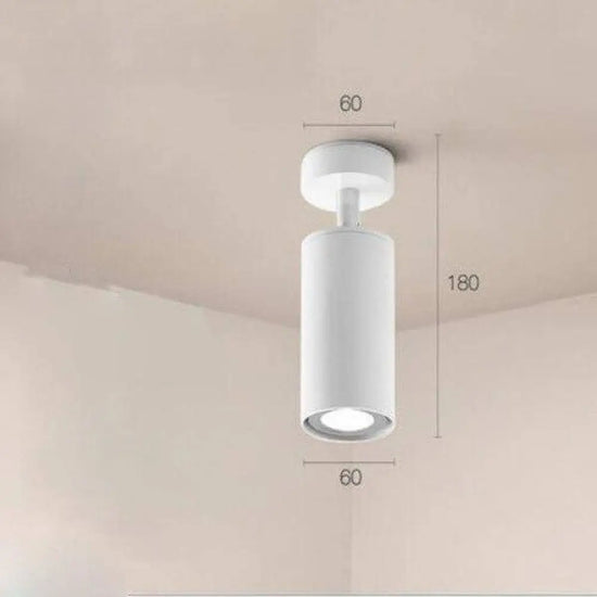 Spot Led Orientable Cylindrique Exhibition Blanc / Chaude Luminaire Chambre