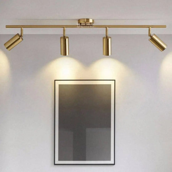 Spot Led Rond Moderne Doré Luminaire Chambre