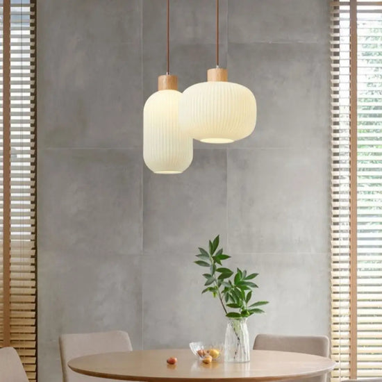 Suspension Bois-Aluminium Adara Scandinave Luminaire Chambre