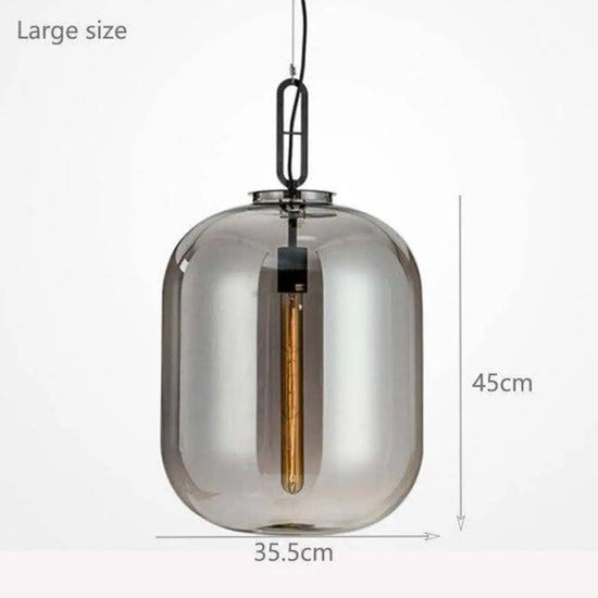 Suspension Boules En Verre Coloré Fumé C Luminaire Chambre