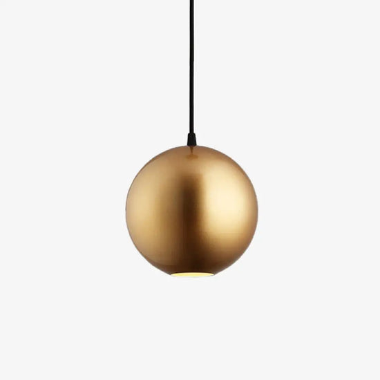Suspension Colorée Métal Ronde Klint Doré / 15Cm Luminaire Doré
