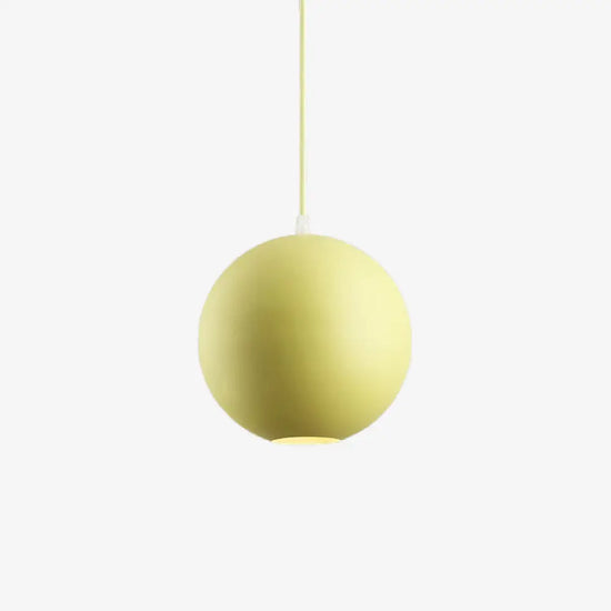 Suspension Colorée Métal Ronde Klint Jaune / 15Cm Luminaire Doré