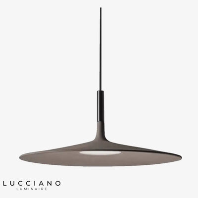 Suspension LED abat-jour ciment gris