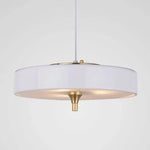 Suspension Led Abat-Jour Métal Juna Blanc / Chaude Luminaire Doré