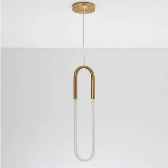 Suspension Led Anneau Moderne Hang Doré / Naturelle Luminaire Chambre