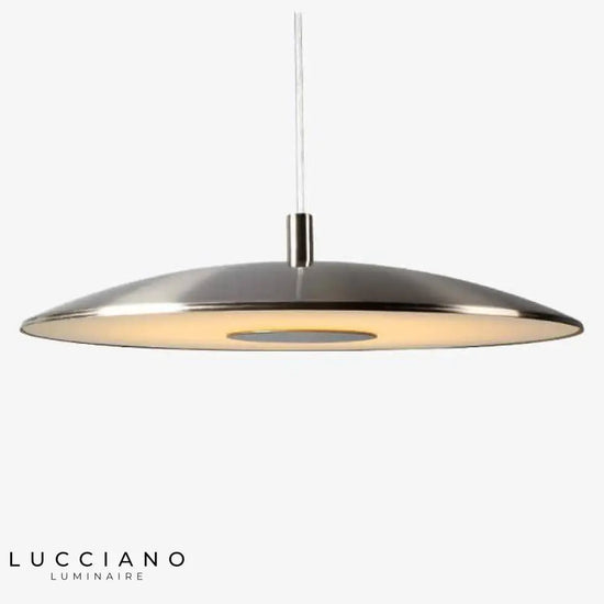 Suspension Led Avec Abat-Jour Métal Arrondi A / 24W M Luminaire Chambre