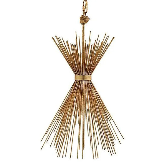 Suspension Led Avec Épis Métalliques Doré Luminaire Chambre