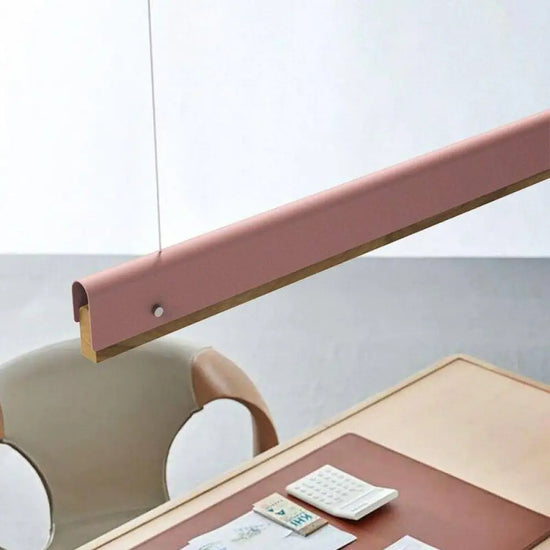 Suspension Led Bois Et Métal Coloré Luminaire Chambre