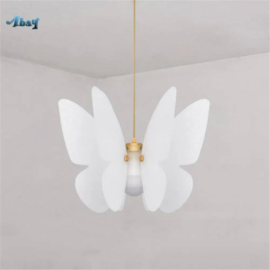 Suspension Led Butterfly Moderne Blanche Luminaire Chambre