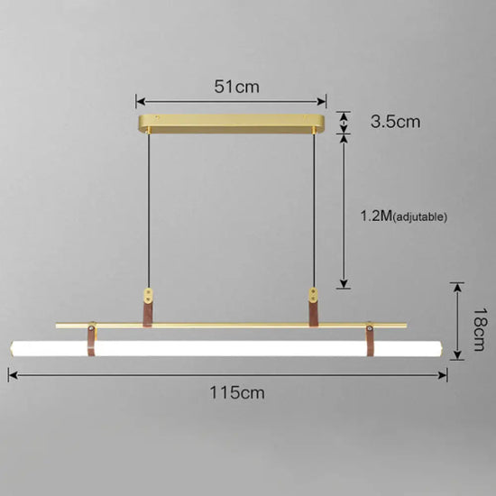 Suspension Led Cassy Minimaliste Moderne L - Doré Luminaire Doré