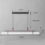 Suspension Led Cassy Minimaliste Moderne L - Noir Luminaire Doré