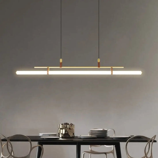 Suspension Led Cassy Minimaliste Moderne Luminaire Doré
