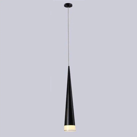 Suspension Led Cone Long Tube Luminaire Chambre