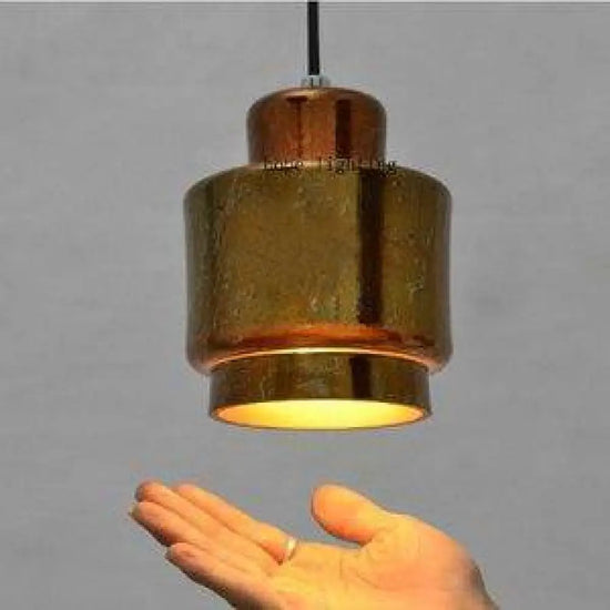 Suspension Led Cuivre Design (Formes Variées) B Luminaire Doré