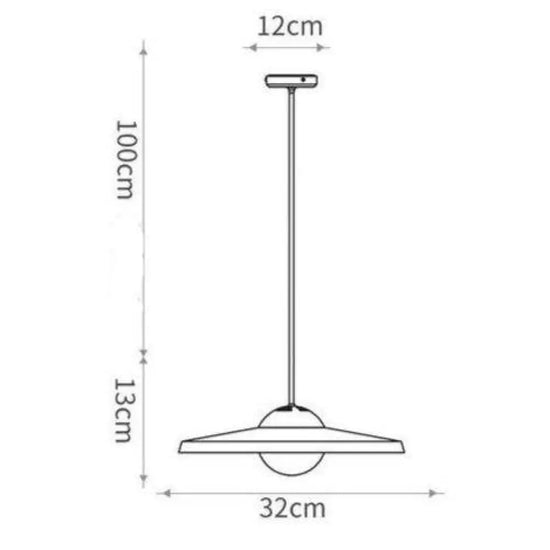 Suspension Led Cuivre Luxury 32 X 13Cm Luminaire Chambre