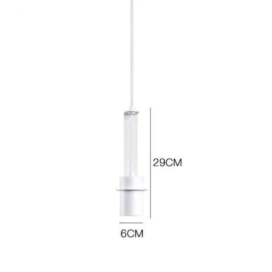 Suspension Led Cylindre Métal Industriel Blanc / A Luminaire Chambre