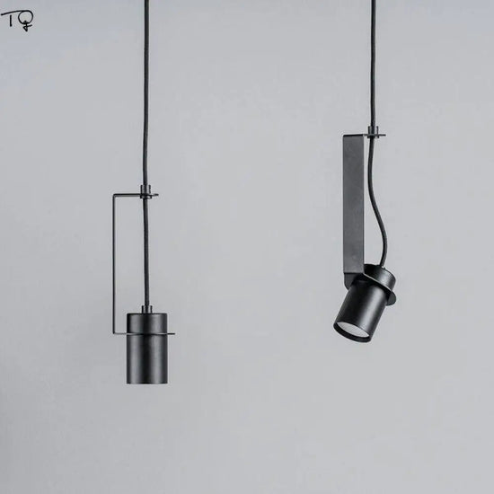 Suspension Led Cylindre Métal Industriel Luminaire Chambre