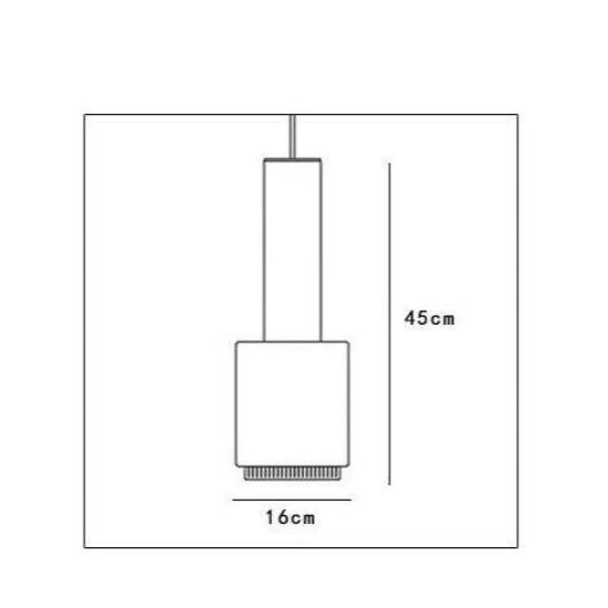 Suspension Led Cylindrique Métallique Luminaire Doré