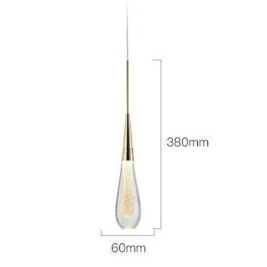 Suspension Led Dorée En Cristal Luxury Froide Luminaire Chambre