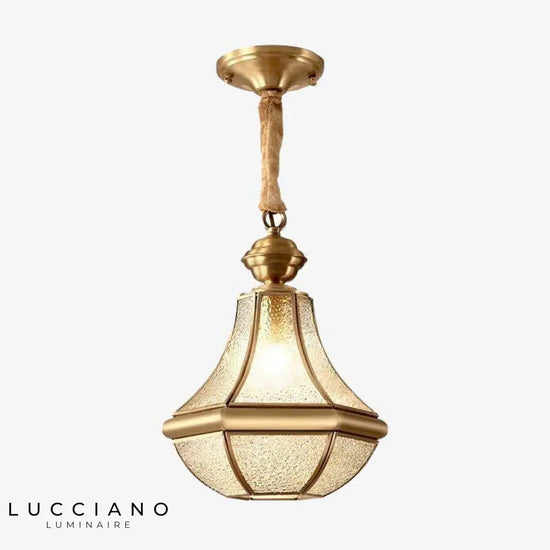 Suspension Led Dorée En Verre Balcony Luminaire Chambre