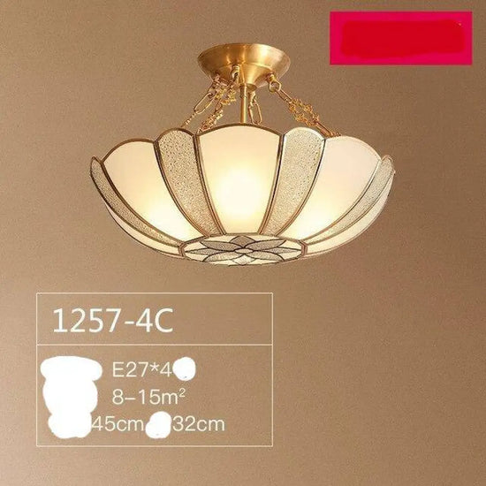 Suspension Led Dorée En Verre Rétro Luminaire Doré
