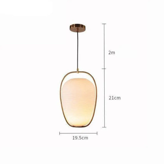 Suspension Led Dorée En Verre Rond A Luminaire Chambre