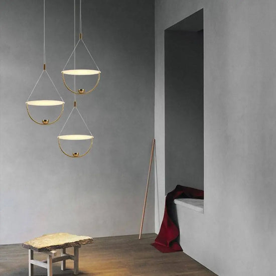 Suspension Led Dorée Style Fly Luminaire Chambre