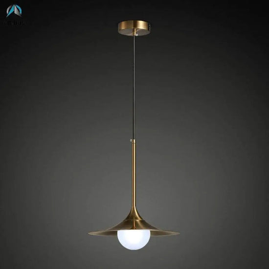Suspension Led Dorée Vigour Moderne Luminaire Doré