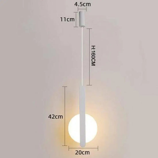 Suspension Led En Aluminium Design Circulaire B - Blanc / Froide Luminaire Chambre