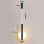Suspension Led En Aluminium Design Circulaire B - Noir / Froide Luminaire Chambre