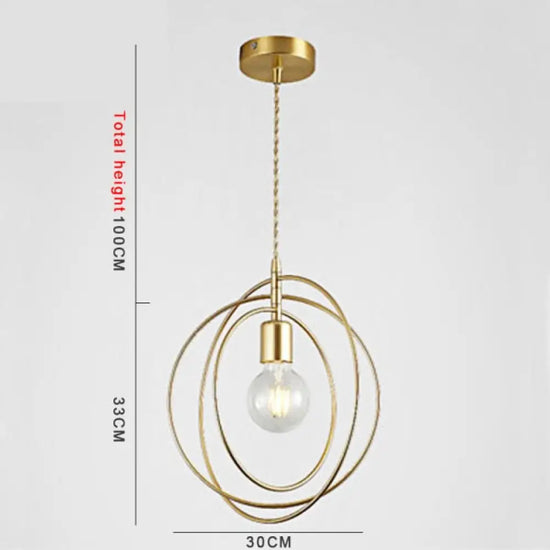 Suspension Led Géométrique Moderne Yria Luminaire Chambre
