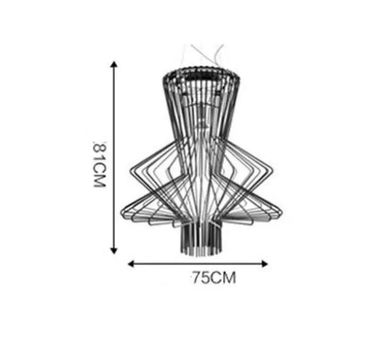 Suspension Led Industrielle En Métal C Luminaire Doré