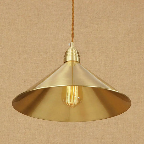 Suspension Led Iron Loft Dorée Luminaire Chambre